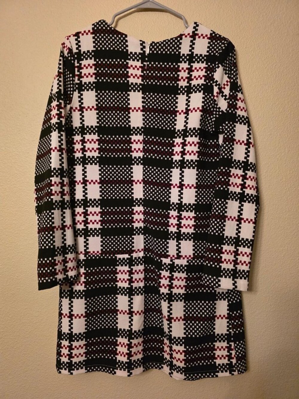 Black and White Geometric Dress
